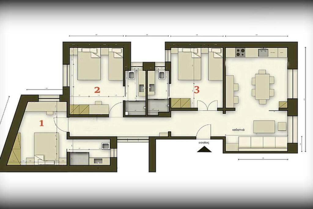 Athens Center Modern Apt In Art Nouveau Building Exterior photo